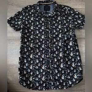 Denim & Flower kids button up shirt floral